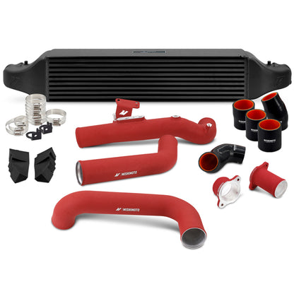 Mishimoto 2022+ Honda Civic 1.5T Intercooler Kit - Black Intercooler - Red Pipes