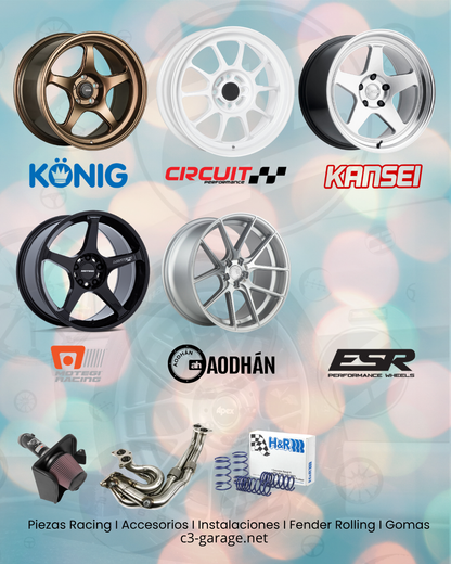 Enkei RPF1 18x8.5 5x120 40mm Offset 72.5mm Bore Silver Wheel