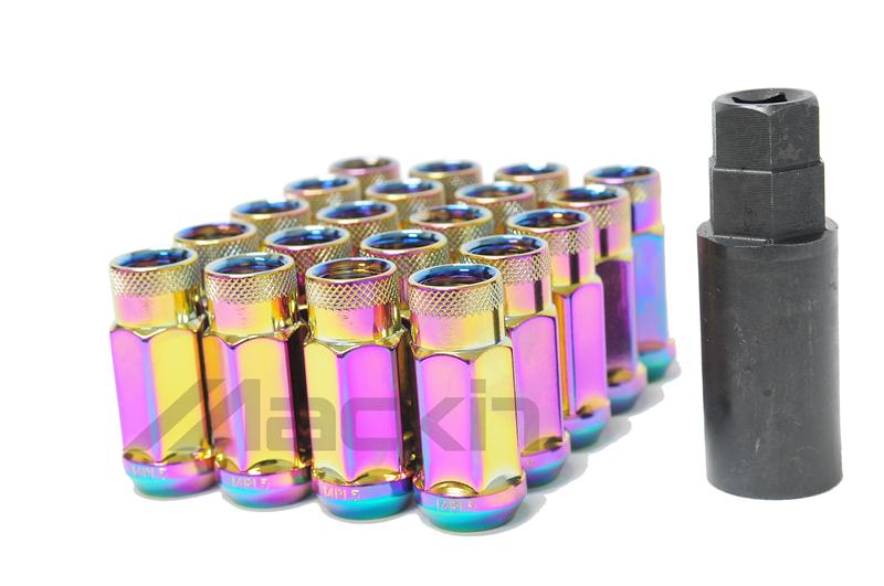 Wheel Mate Monster Lug Nut Caps - Black 14x1.50