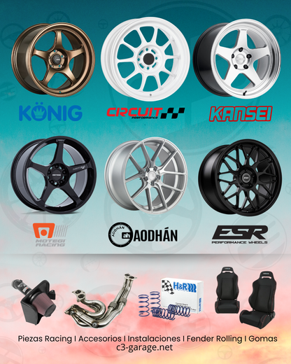 Enkei RPF1 18x8.5 5x120 40mm Offset 72.5mm Bore Silver Wheel