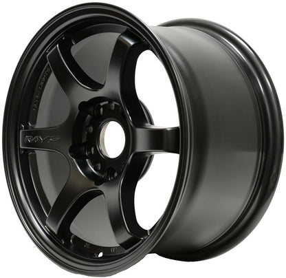 Gram Lights 57DR 15x8.0 +35 4x100 Semi Gloss Black Wheel